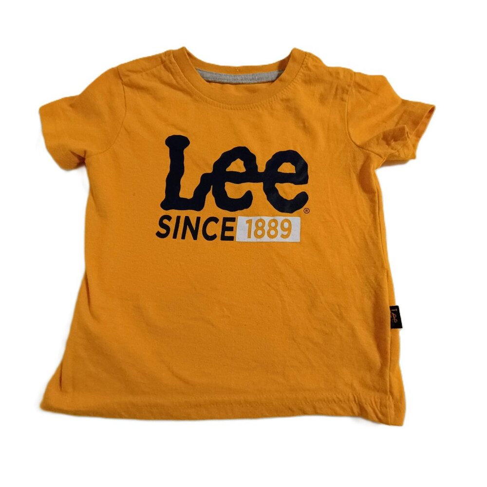 GUC: Boys' Lee sz 3T Yellow "Since 1889" Logo T-Shirt